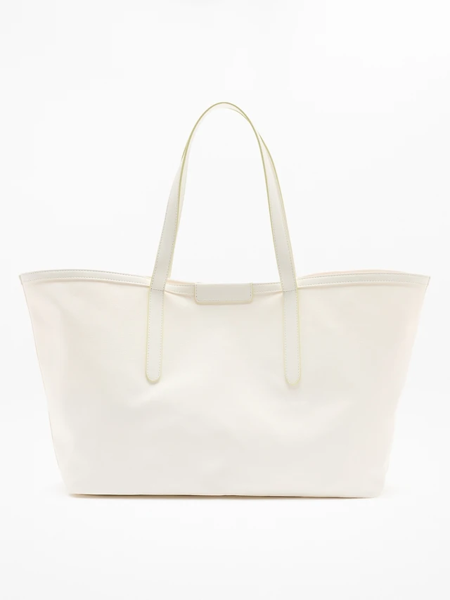 Coated Canvas Carry All Tote