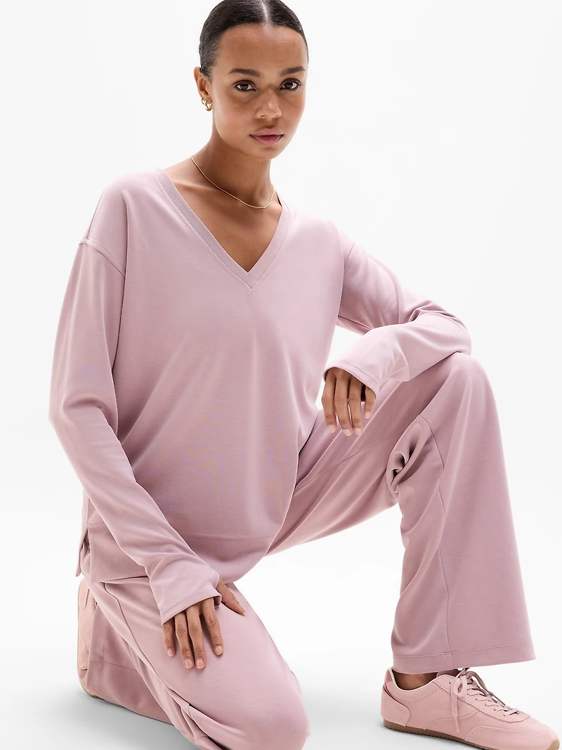 Seasoft V Neck Sweatshirt