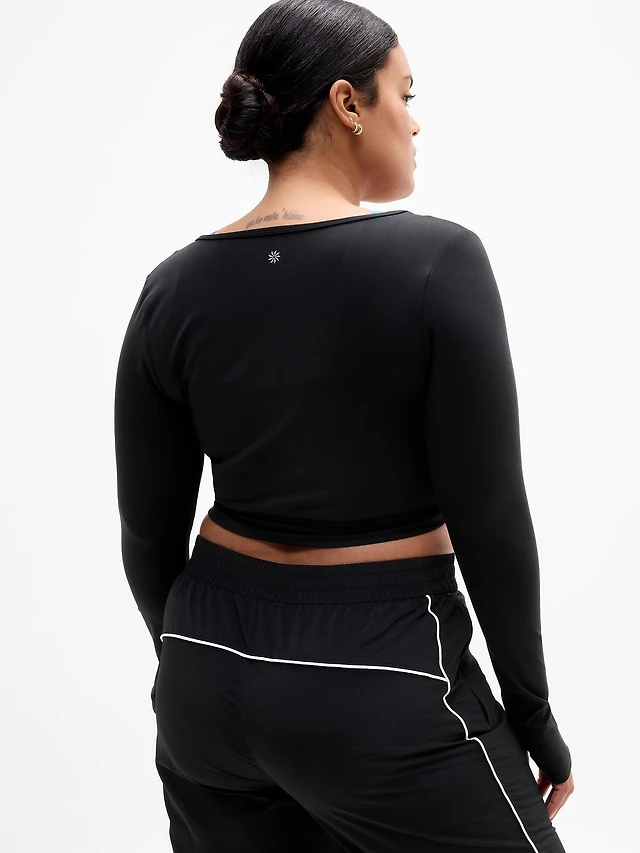 Transcend Wrap Crop Top