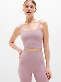 Transcend Square Neck Crop Sports Bra A-C