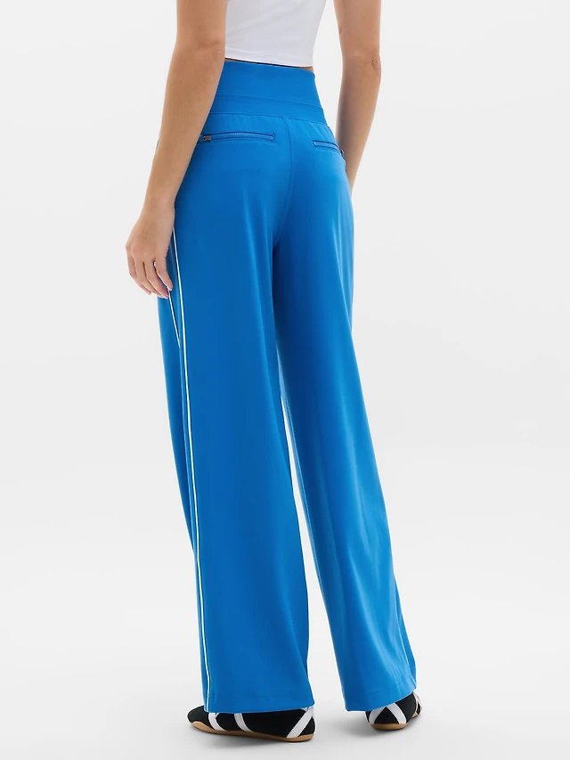 Venice High Rise Track Stripe Wide Leg Pant