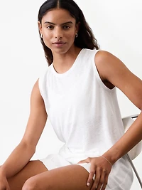 Getaway Linen Blend Muscle Tank