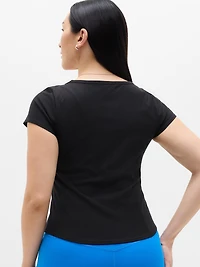 Signature Rib Scoop Tee