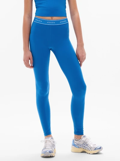 Athleta Girl High Rise Chit Chat Logo Legging