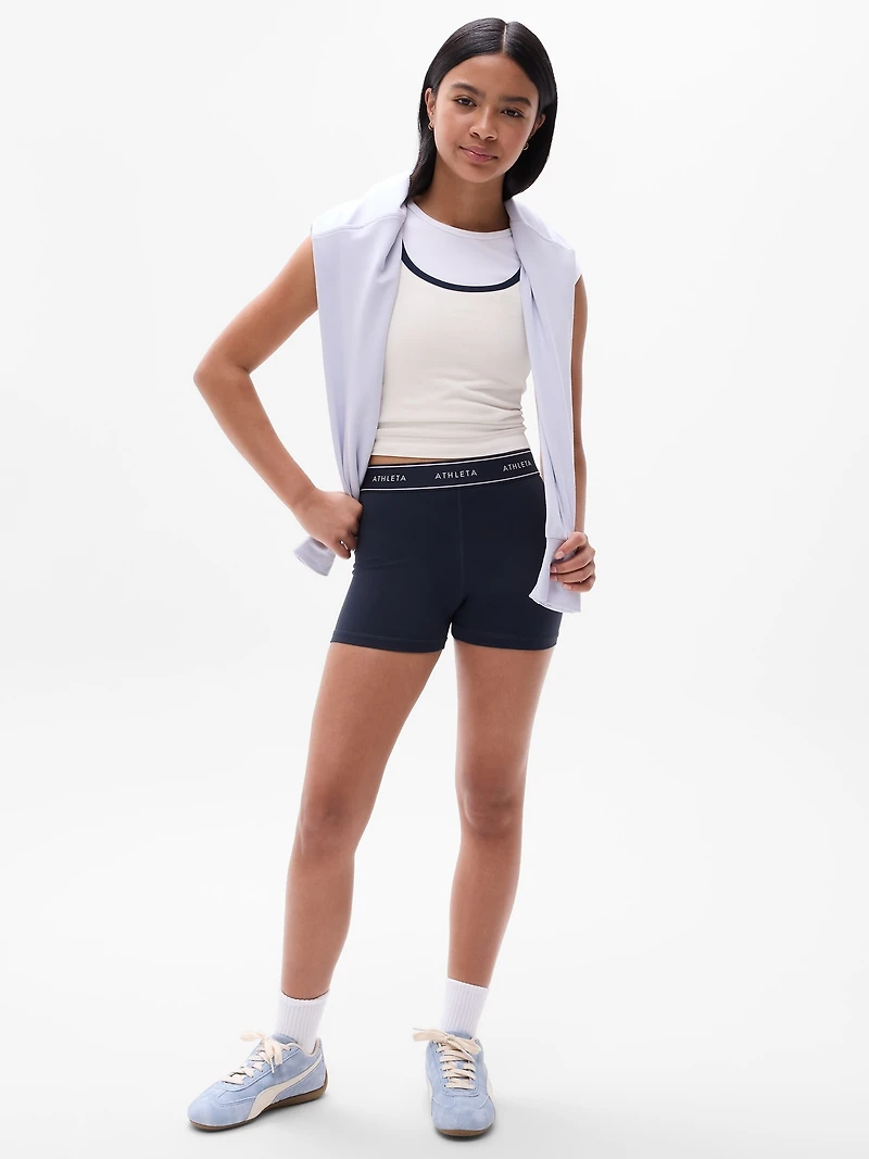 Athleta Girl Chit Chat Logo Short