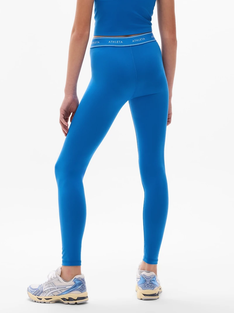 Athleta Girl High Rise Chit Chat Logo Legging