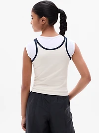 Athleta Girl Rise Above Rib Double Up Tee