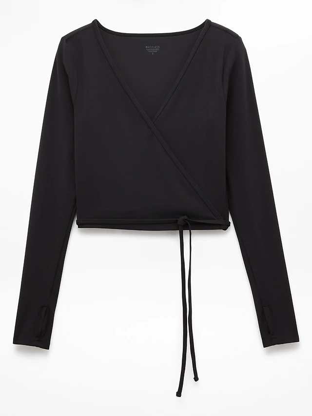 Transcend Wrap Crop Top