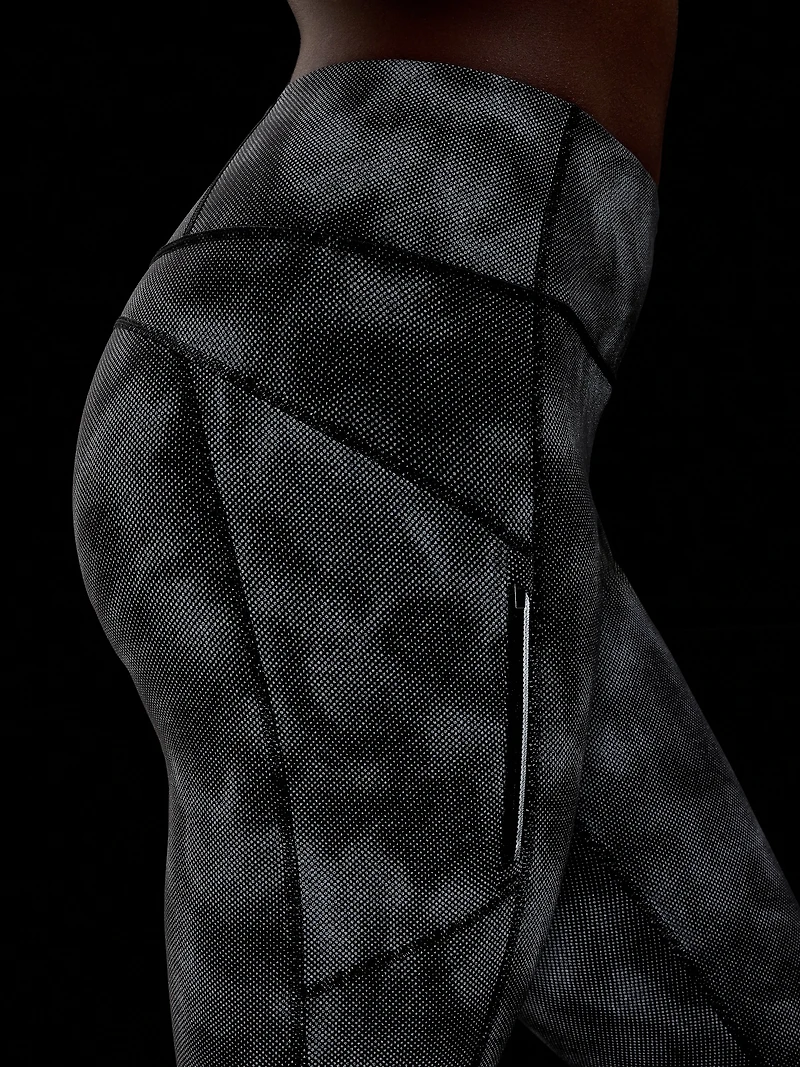 Rainier High Rise Reflective Print Legging