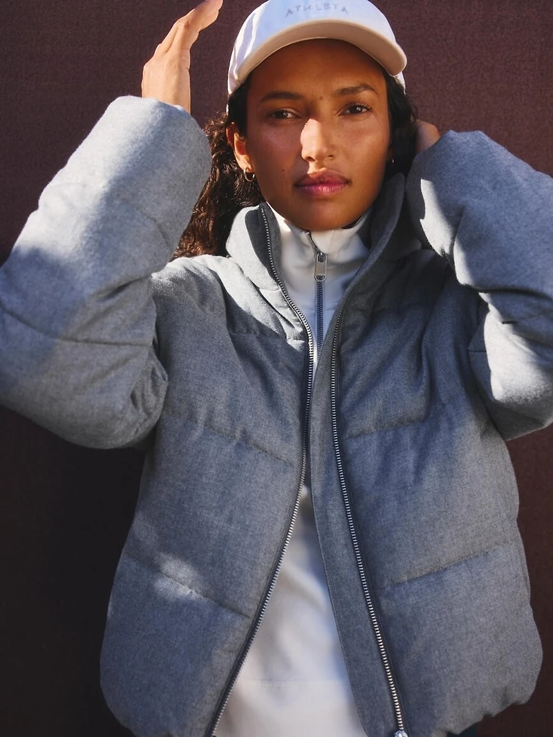 Halo Flannel Puffer Jacket