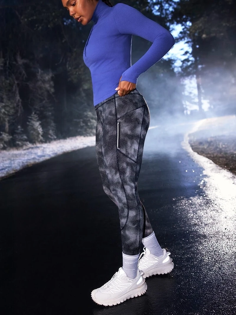 Rainier High Rise Reflective Print Legging