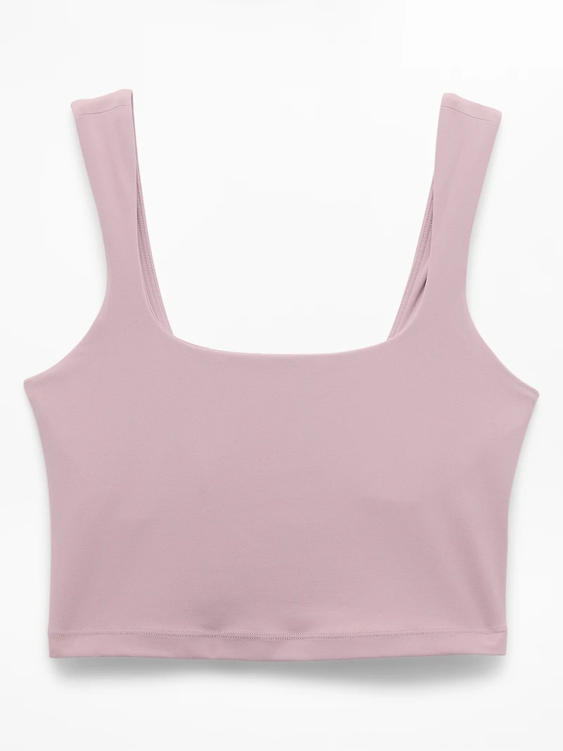 Transcend Square Neck Crop Sports Bra A-C