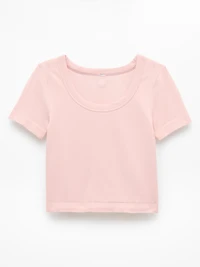 Athleta Girl Rise Above Rib Scoop Tee