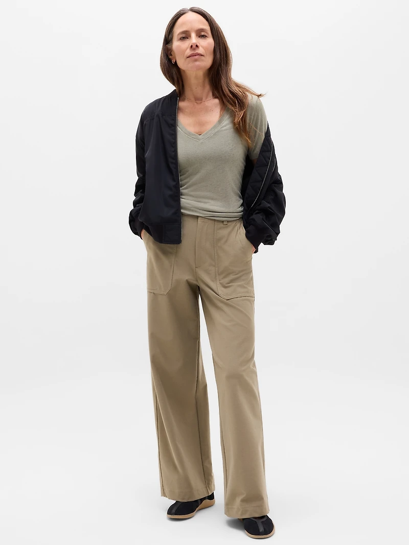 Breezy Scoop V-Neck Tee