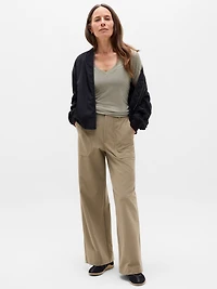 Breezy Scoop V-Neck Tee