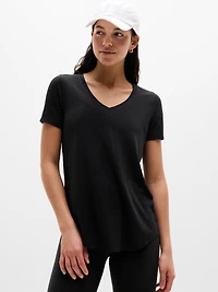 Breezy Scoop V-Neck Tee