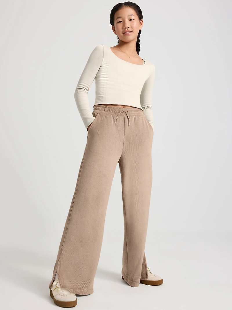 Athleta Girl Cozy Rib Wide Leg Pant