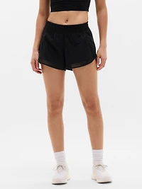 Mesh Racer Run Mid Rise 4" Short