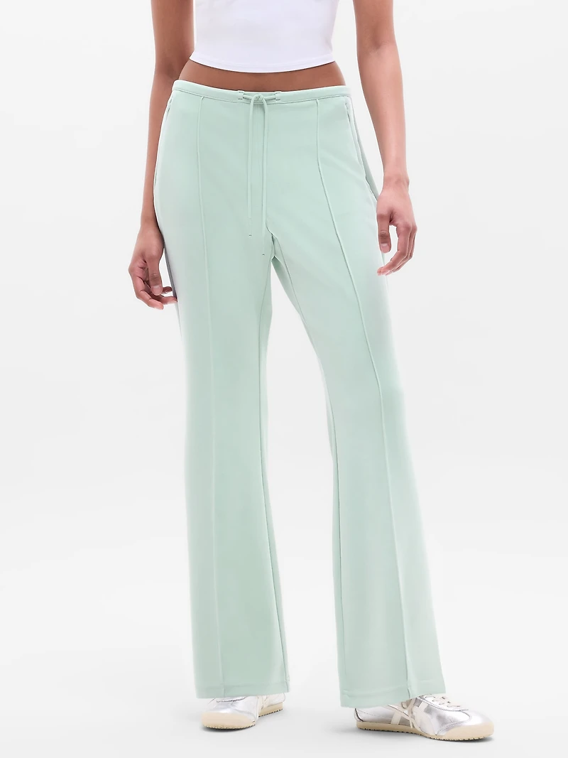 Seasoft Pintuck Mid Rise Flare Pant