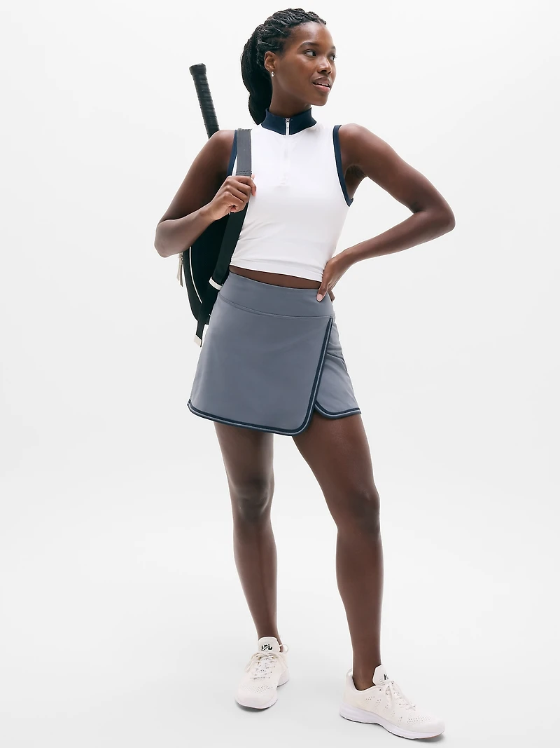 Crosscourt High Rise Tipped 14" Skort