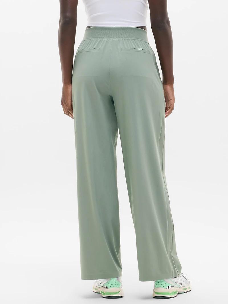 Brooklyn Mid Rise Wide Leg Pant