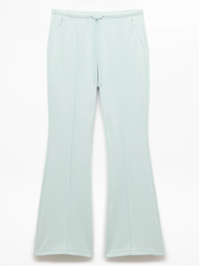 Seasoft Pintuck Mid Rise Flare Pant