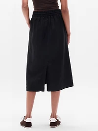 Retreat Linen Midi Skirt