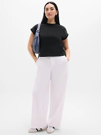 Airy Cotton Terry Sweatshirt Tee