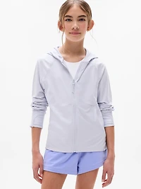 Athleta Girl Long Serve Textured UPF Jacket