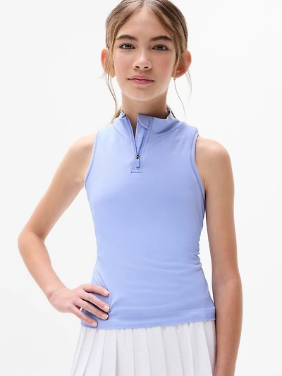 Athleta Girl Power Up Quarter Zip Tank