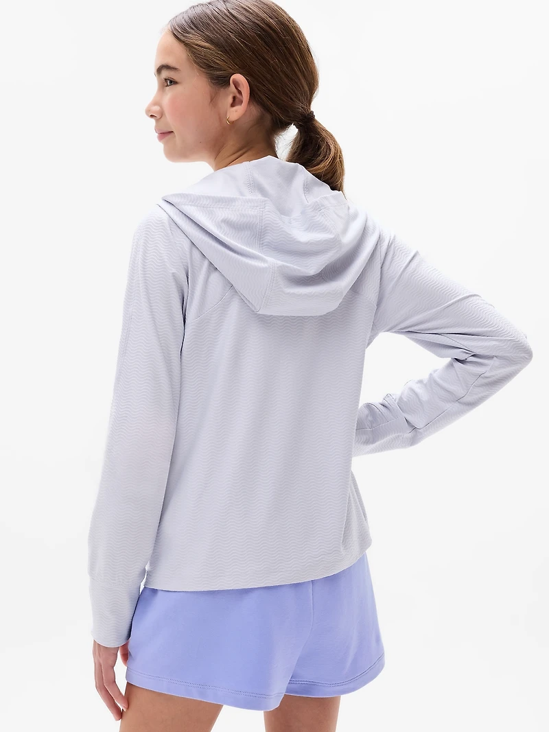 Athleta Girl Long Serve Textured UPF Jacket