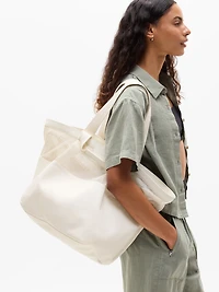 Coated Canvas Court Tote
