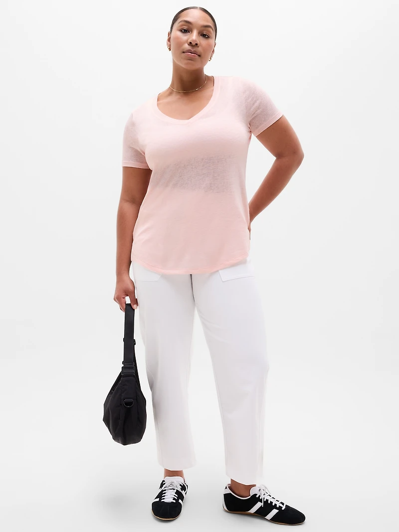Breezy Scoop V-Neck Tee