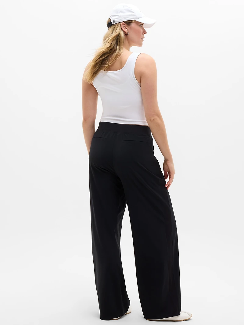 Brooklyn Mid Rise Wide Leg Pant