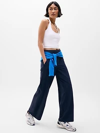 Brooklyn Mid Rise Wide Leg Pant
