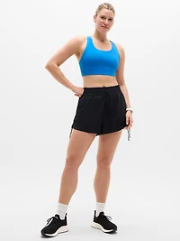 Weekender High Rise Ruched Run Short