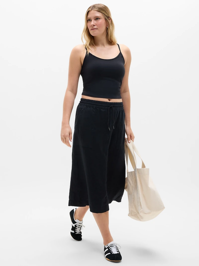 Retreat Linen Midi Skirt