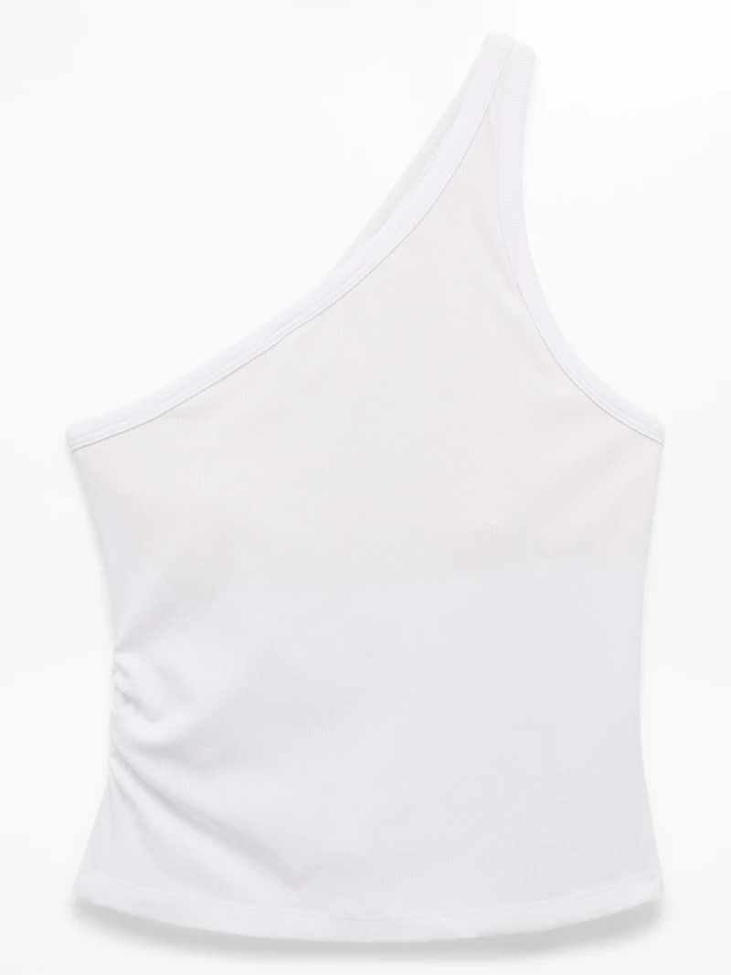 Signature Rib Asym One Shoulder Support Top