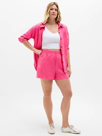 Retreat Linen Mid Rise 4" Short