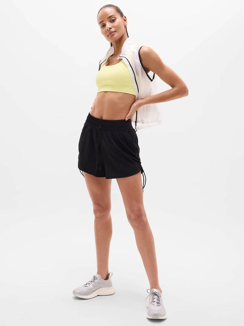 Weekender High Rise Ruched Run Short