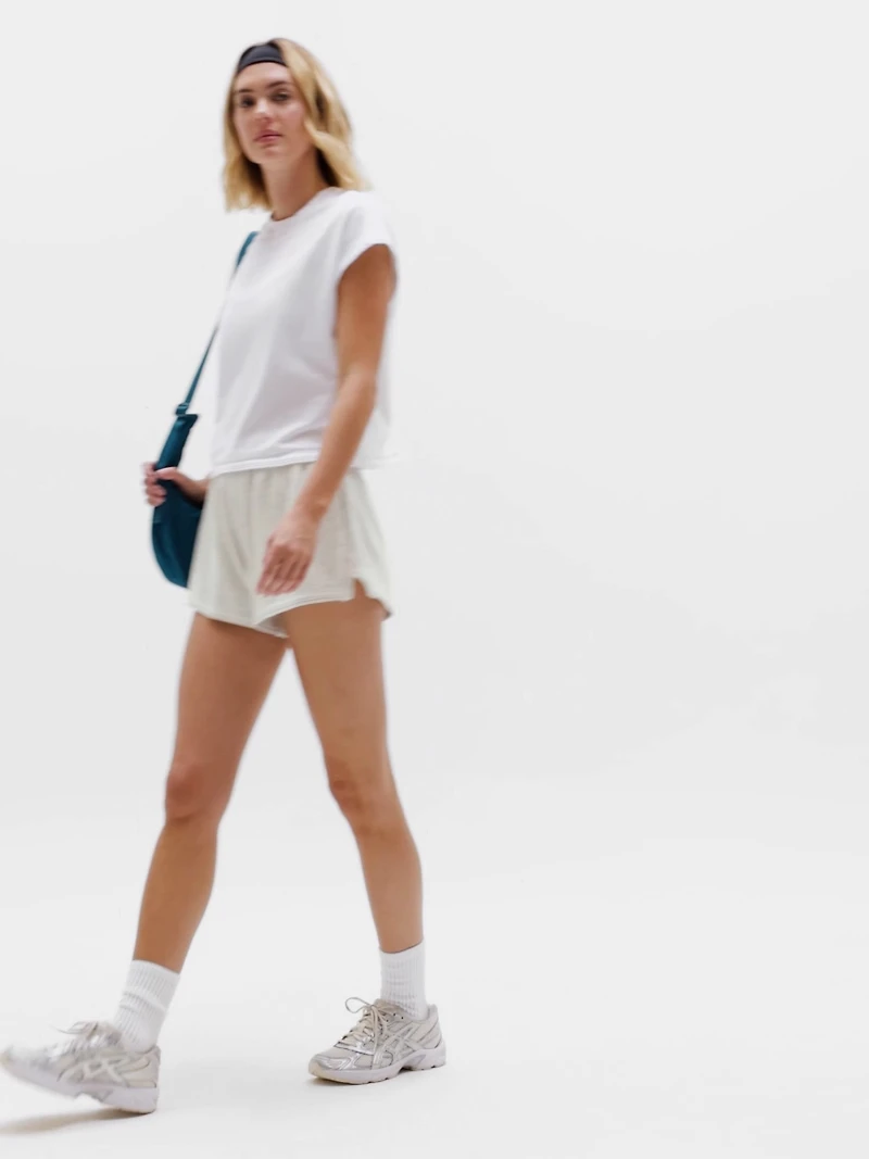 Airy Cotton Terry Sweatshirt Tee