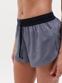 Speedwork Mid Rise Elastic Waistband Short