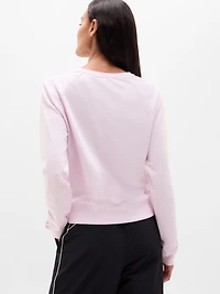 Airy Cotton Terry Crew Sweatshirt