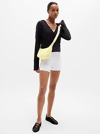 Airy Cotton Terry Wrap Hoodie