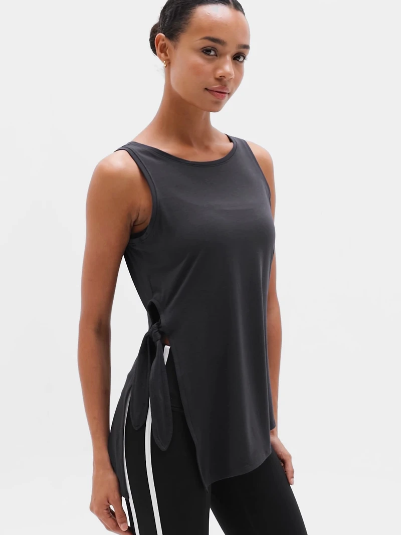 Move With Ease Asym Tie Tank