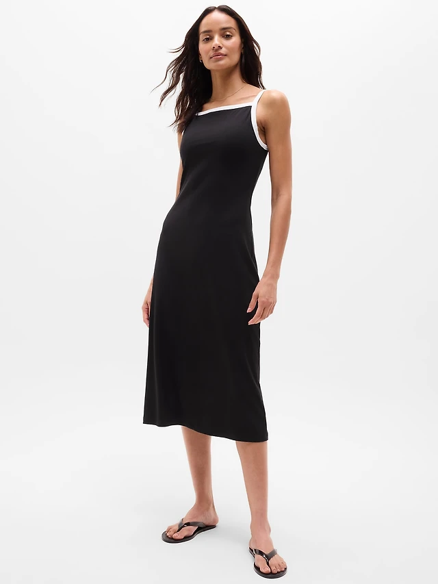 Signature Rib Apron Dress