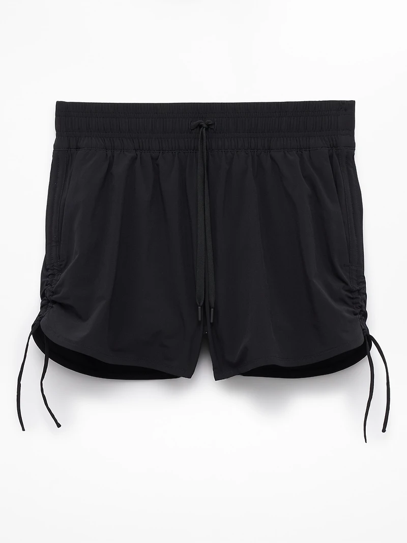 Weekender High Rise Ruched Run Short