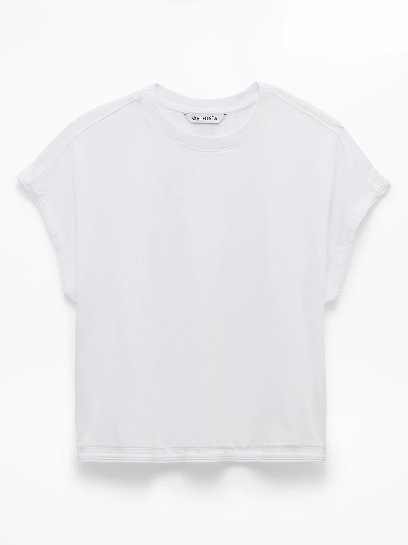 Airy Cotton Terry Sweatshirt Tee