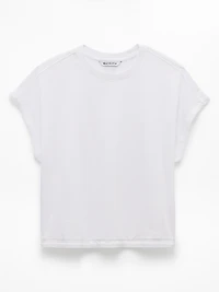 Airy Cotton Terry Sweatshirt Tee