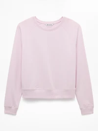 Airy Cotton Terry Crew Sweatshirt